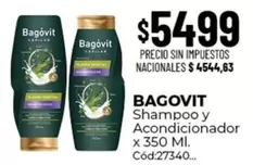 Bagovit - Shampoo y Acondicionador x 350 Ml. Cód:27340