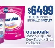 X$ - Jabón Líquido Doy Pack x 3 Lt. Cód:16323
