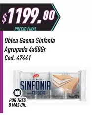 Gaona - Oblea Sinfonia Agrupada 4x50Gr Cod. 47441