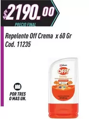 Off - Repelente Crema