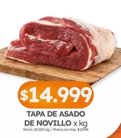 X$ - TAPA DE ASADO DE NOVILLO