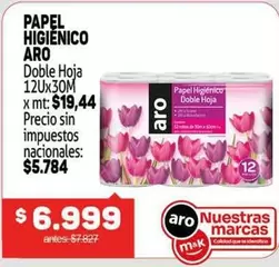 Aro - PAPEL HIGIÉNICO DOBLE HOJA