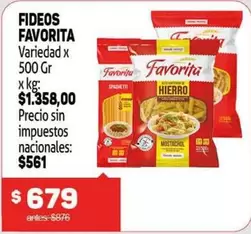 Favorita - Fideos