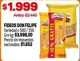 don Felipe - FIDEOS