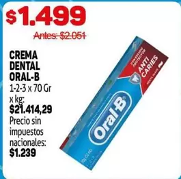 Oral-B - CREMA DENTAL 1-2-3