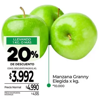 X$ - Manzana Granny Elegida
