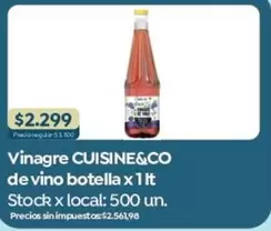 53 - Vinagre de vino botella x 1lt