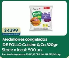 Cuisine - Medallones de pollo