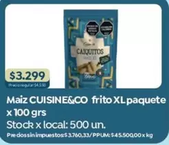 XL - Maiz frito paquete