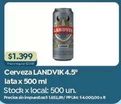 X$ - Cerveza 4.5