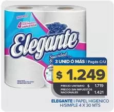 Elegante - Papel Higienico H/Simple