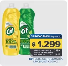 Cif - Detergente Bioactive Limon/Lima