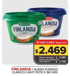 Finlandia - Queso Fundido Clasico/Light Pote