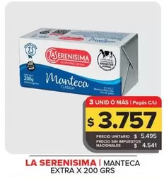 La Serenísima - Manteca Extra