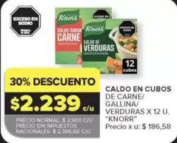Knorr - CALDO EN CUBOS DE CARNE/ GALLINA/ VERDURAS