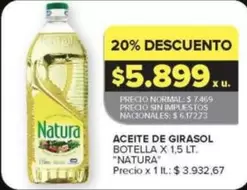 Natura - ACEITE DE GIRASOL