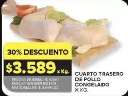 X$ - CUARTO TRASERO DE POLLO CONGELADO
