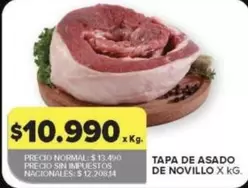 X$ - TAPA DE ASADO DE NOVILLO