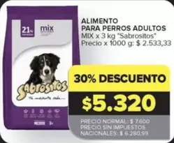 Sabrositos - Alimento para perros adultos