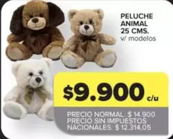 PELUCHE ANIMAL