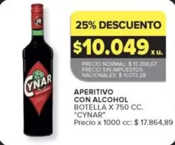 Cynar - APERITIVO CON ALCOHOL