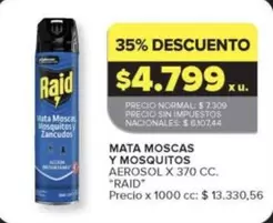 Raid - Mata Moscas Y Mosquitos Aerosol