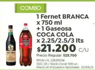 Coca cola - Fernet BRANCA + Gaseosa COCA COLA
