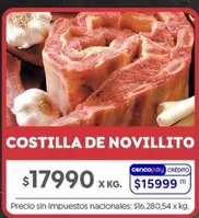 X$ - COSTILLA DE NOVILLITO