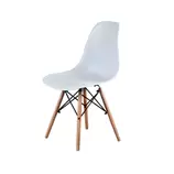 SILLA EAMES PATAS HAYA BLANCA