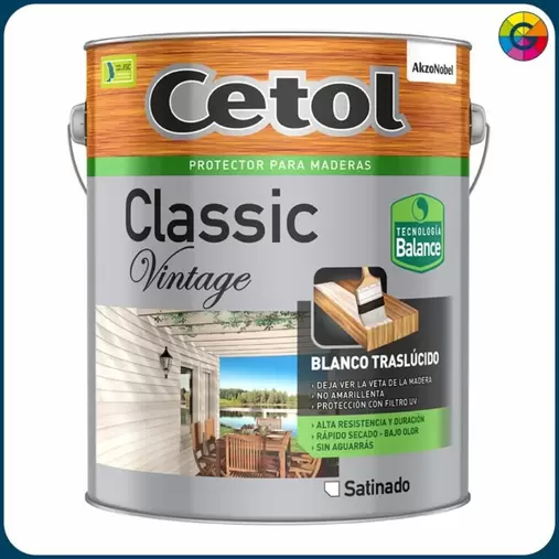 CETOL vintage blanco translúcido