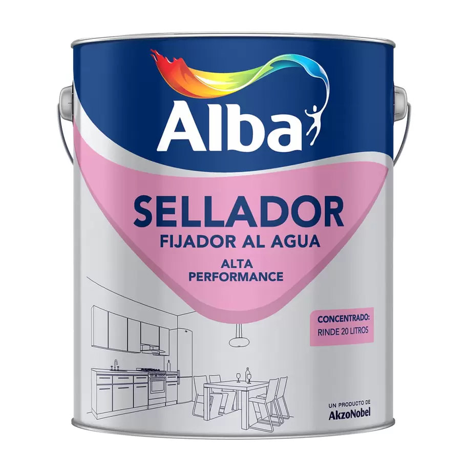 Alba Sellador Fijador Al Agua 10 L
