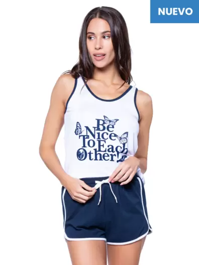 Pijama Musculosa Be Nice - Art. 7444