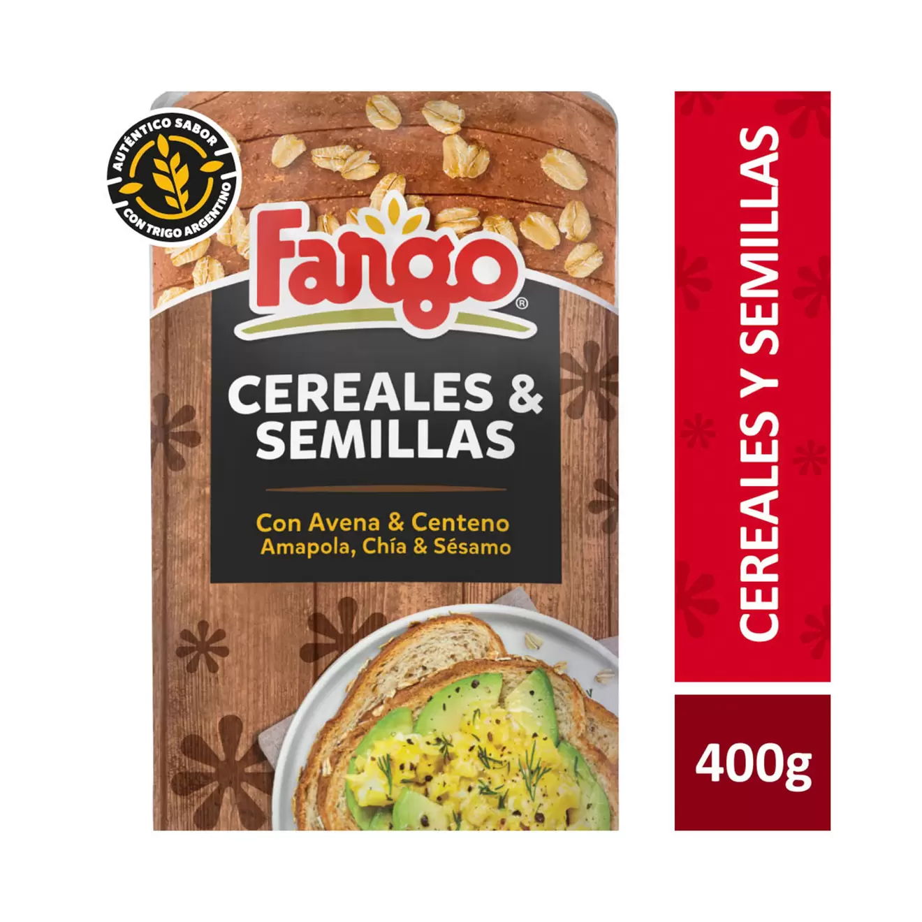 Pan Fargo cereales y semillas bolsa 400 g.