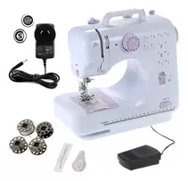 Maquina De Coser Mini Portable 12 Tipos De Puntada Blanca
