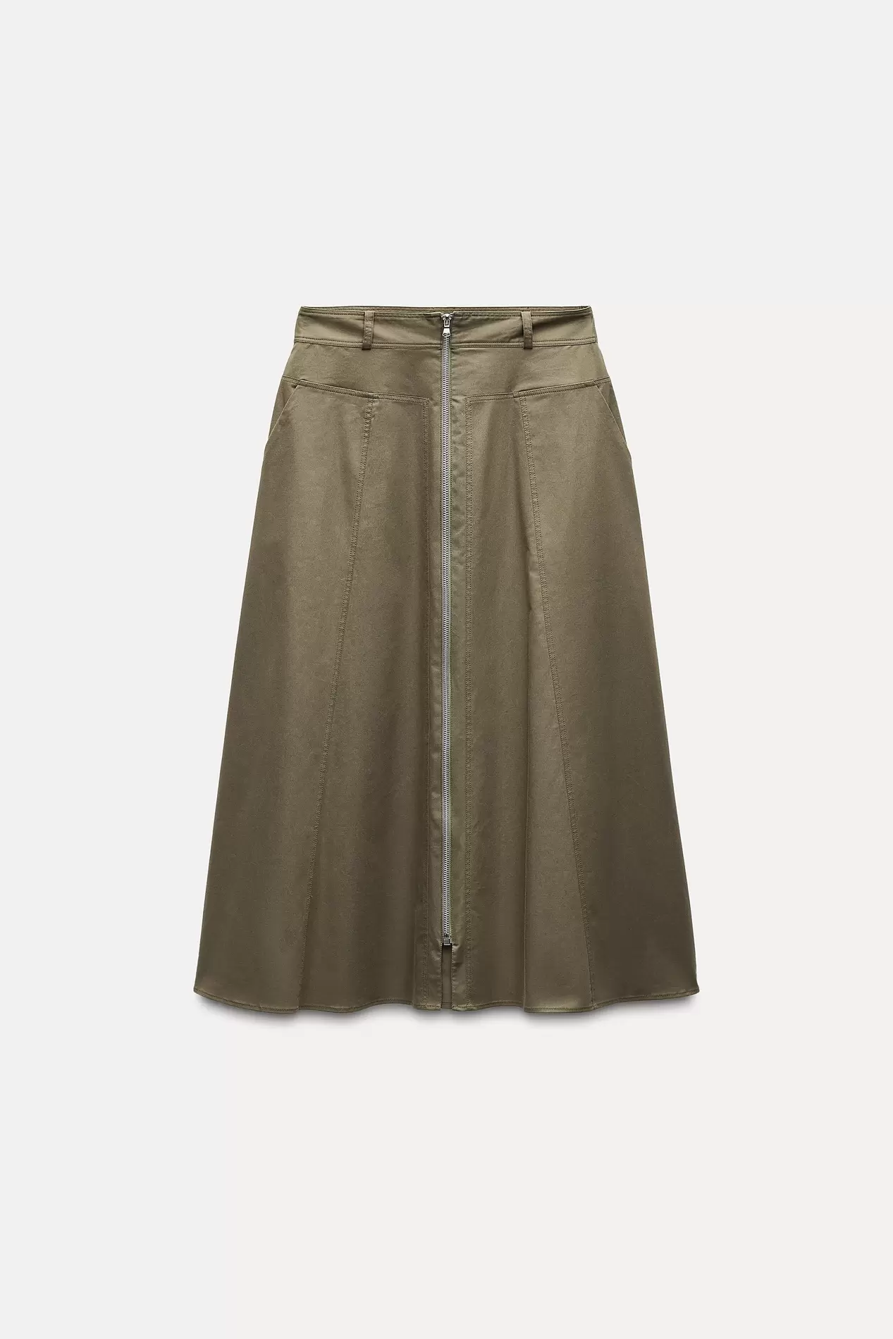 FALDA MIDI CREMALLERA