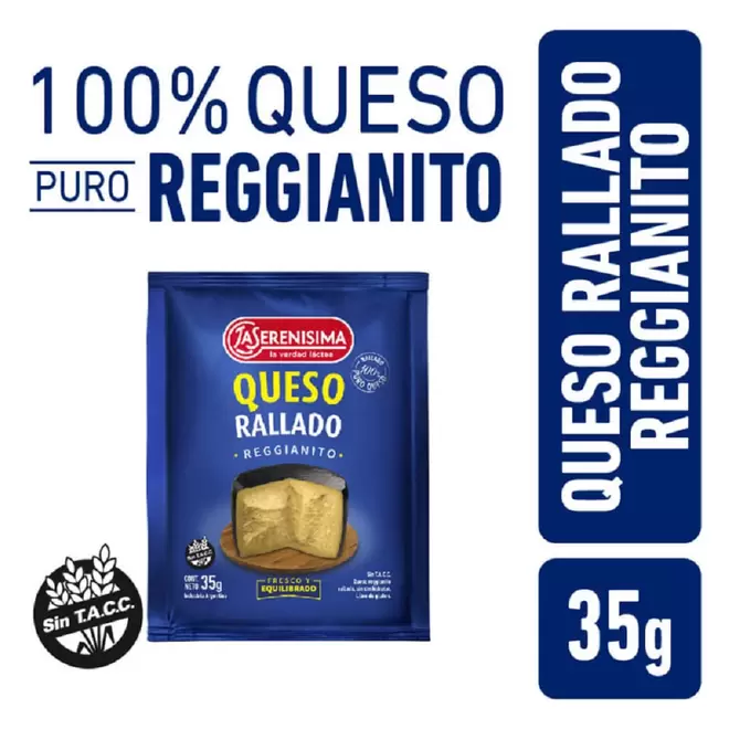 QUESO RALLADO SERENISIMA X35GR