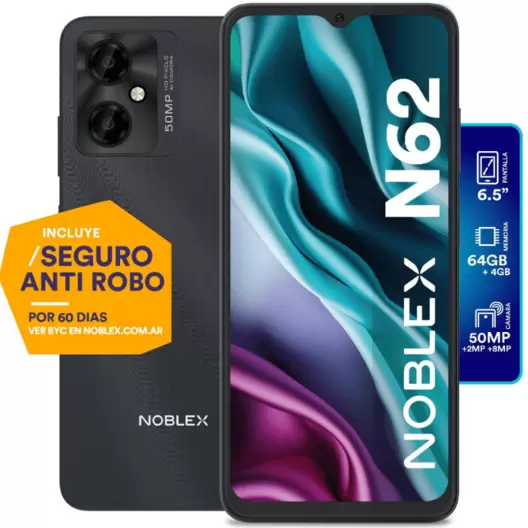 NOBLEX N62 6.5 BLACK 4GB+64GB