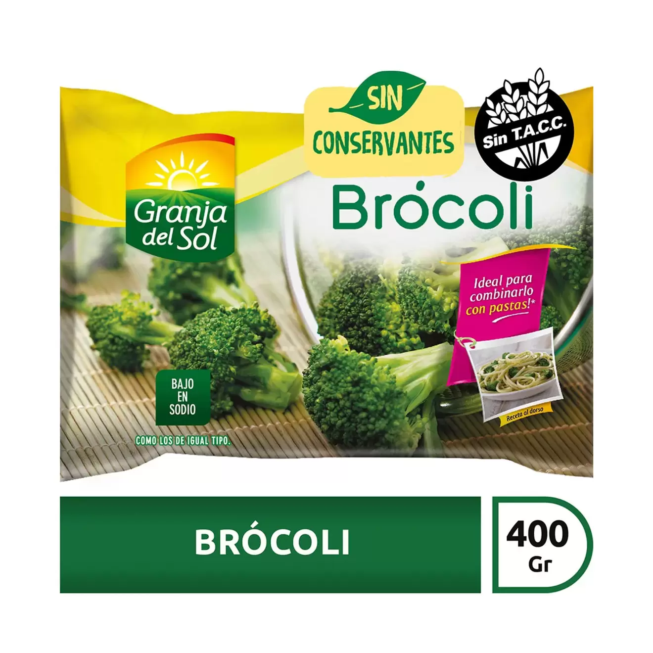 Brócoli congelado Granja del sol 400 g.