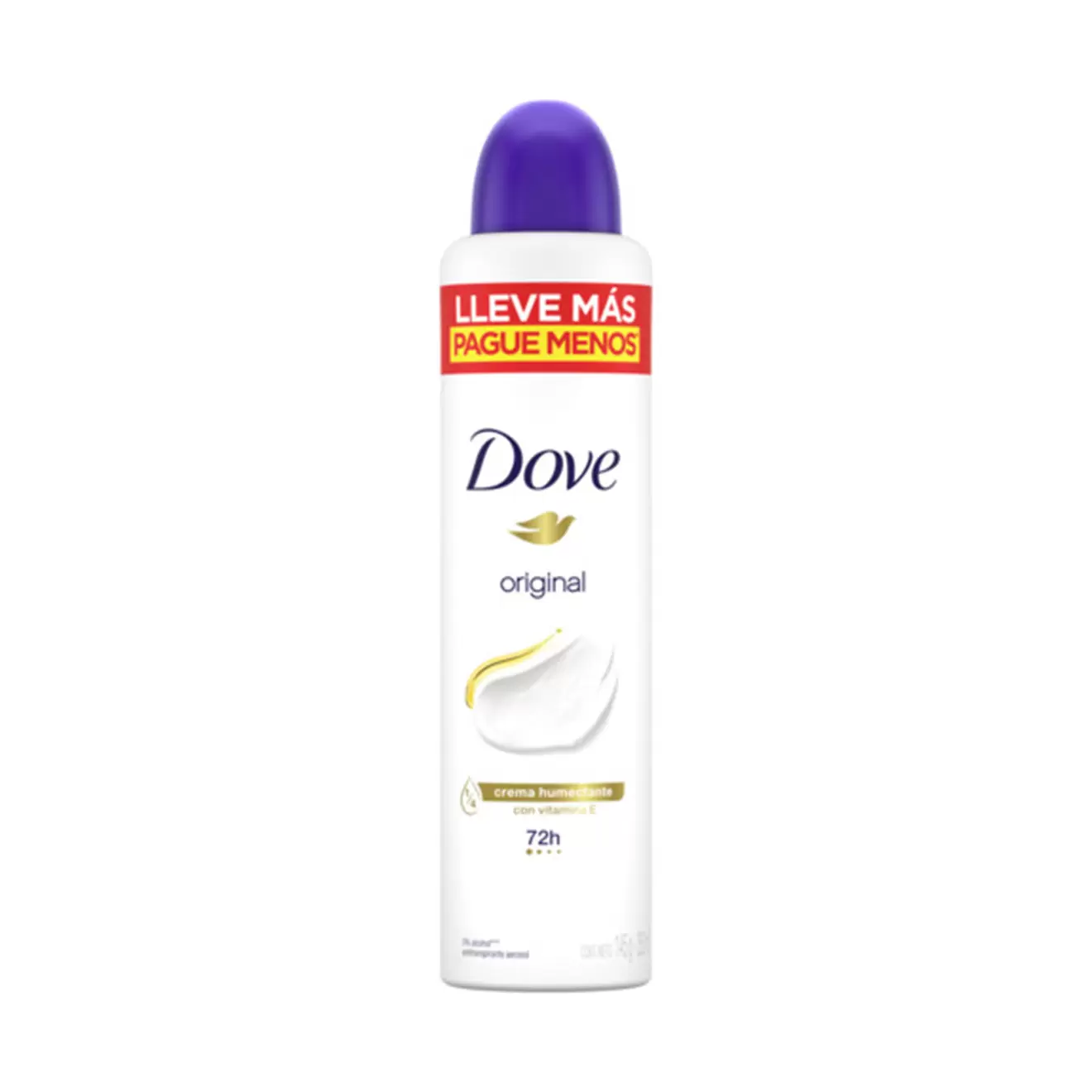 Antitranspirante en aerosol Dove original 250 cc.