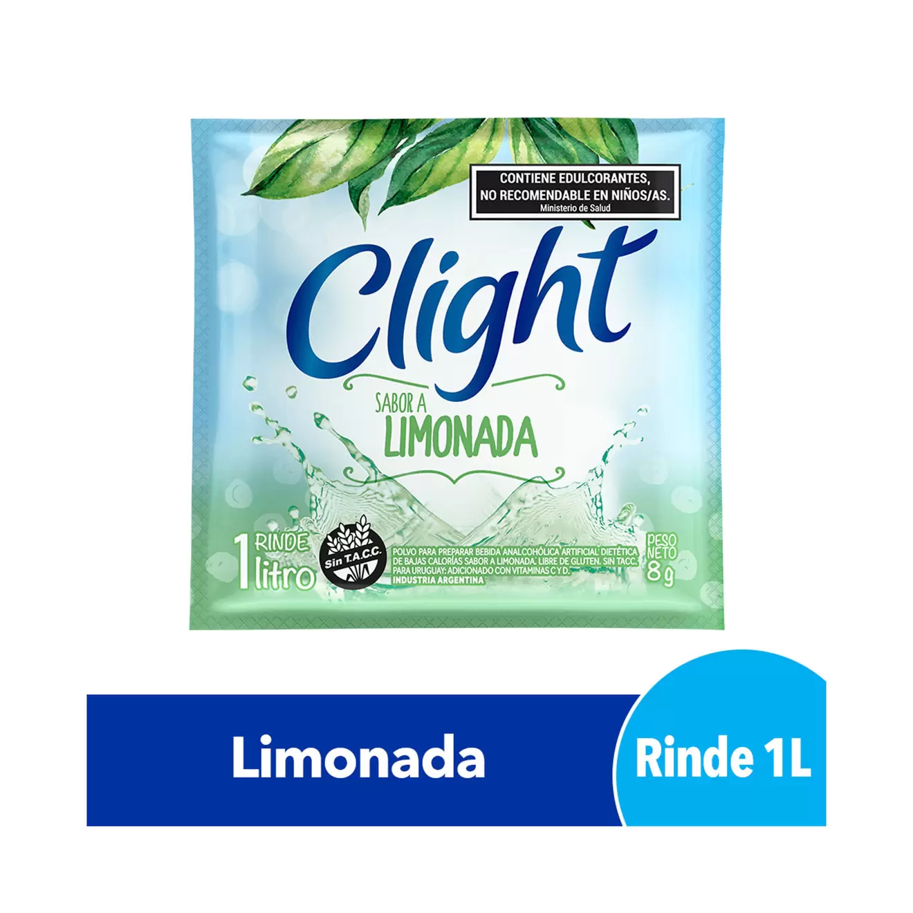 Jugo en polvo Clight limonada 8 g.