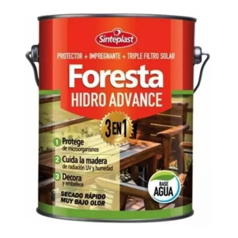 Foresta Hidro Advance 3 En 1 Satinado 4 Lts Premium
