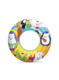 Salvavidas Inflable Pileta Aventuras Del Mar 51cm Bestway Pingüino