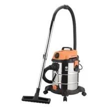 Aspiradora Lusqtoff La-2501m 25l Acero Inoxidable, Naranja Y Negra 220v