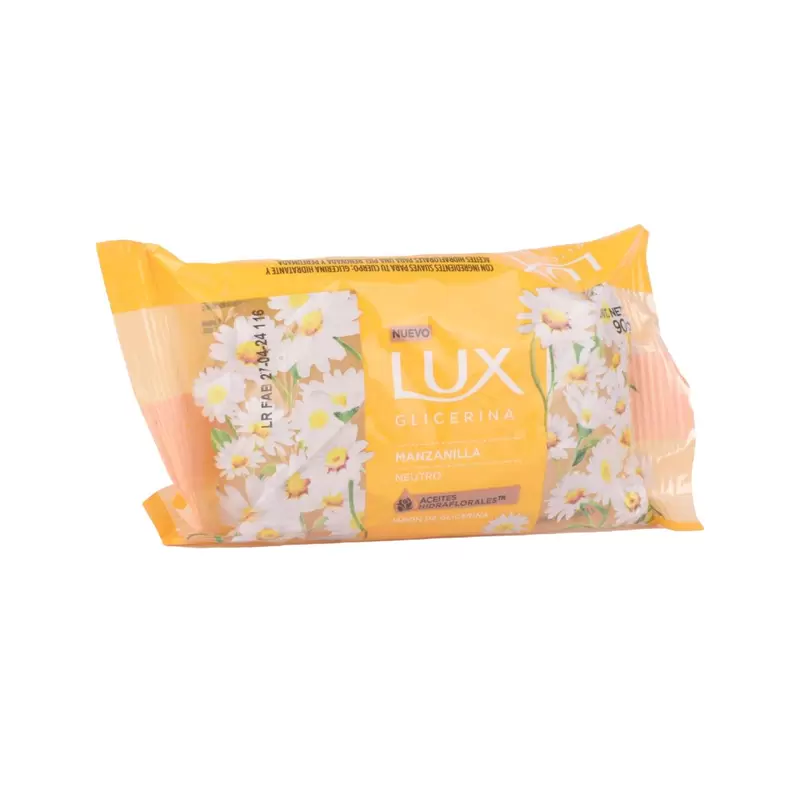 Jabón Tocador Lux Glicerina Manzanilla 90G