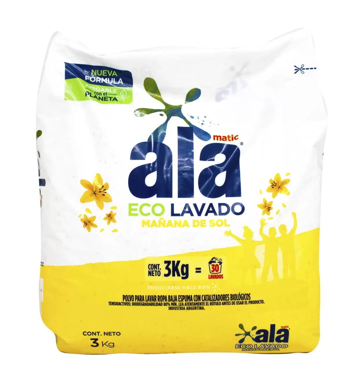 Jabón Polvo Ala Matic Ecolavado M Sol 3KG