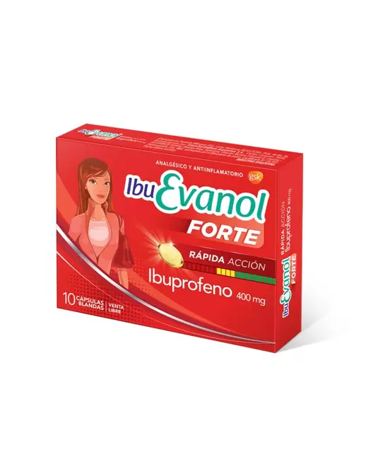IBUEVANOL - Forte Rápida Acción x 10 Cápsulas Blandas