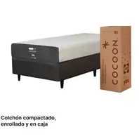 Sommier y Colchón en Caja 1 Plaza y Media Sealy Chill Cloud (100x190)