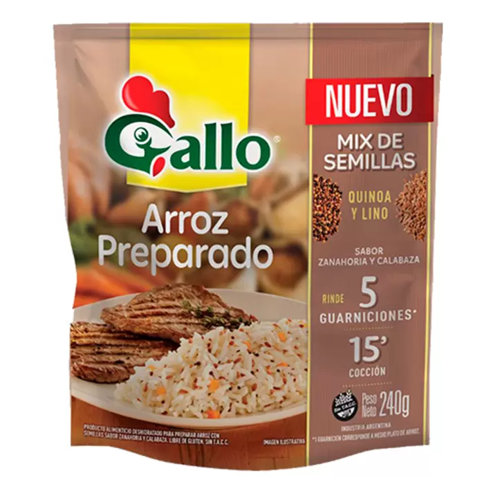 ARROZ GALLO PREPARADO MIX SEMILLAS 240G