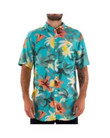 Camisa MC Garden Path (Cel) Quiksilver