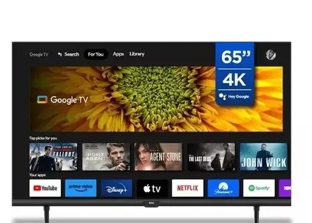 Televisor Led Google Tv BGH 65''4k Ultra Hd B6524us6g
